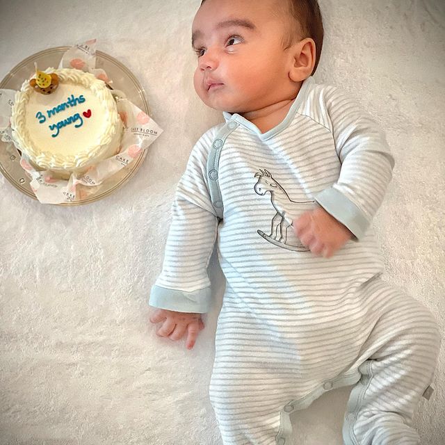 Bakhtawar Bhutto and Her Husband Wish Son on First Birthday