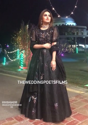 Hiba Bukhari And Arez Ahmed Shine In Black At Friends Wedding