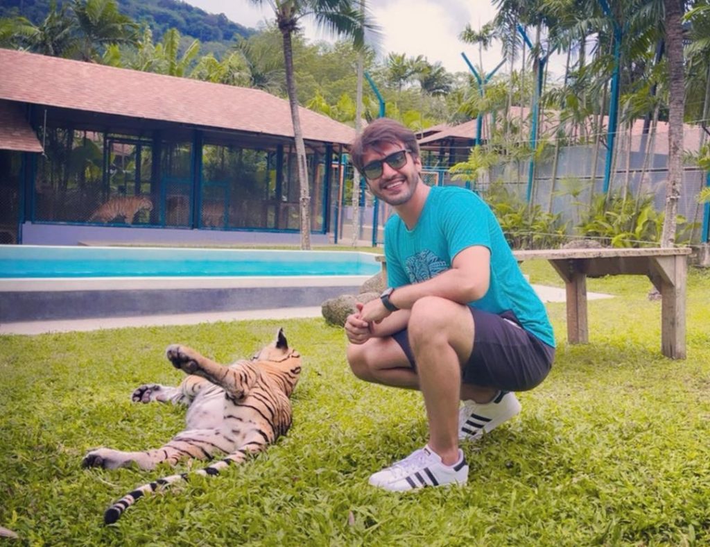 Minal Khan & Ahsan Mohsin New Clicks From Tiger Park , Phuket Thailand