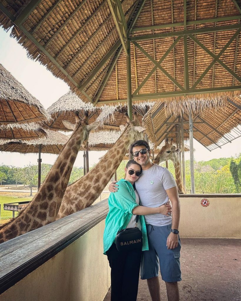 Minal Khan and Ahsan Mohsin Ikram Recent Pictures From Thailand