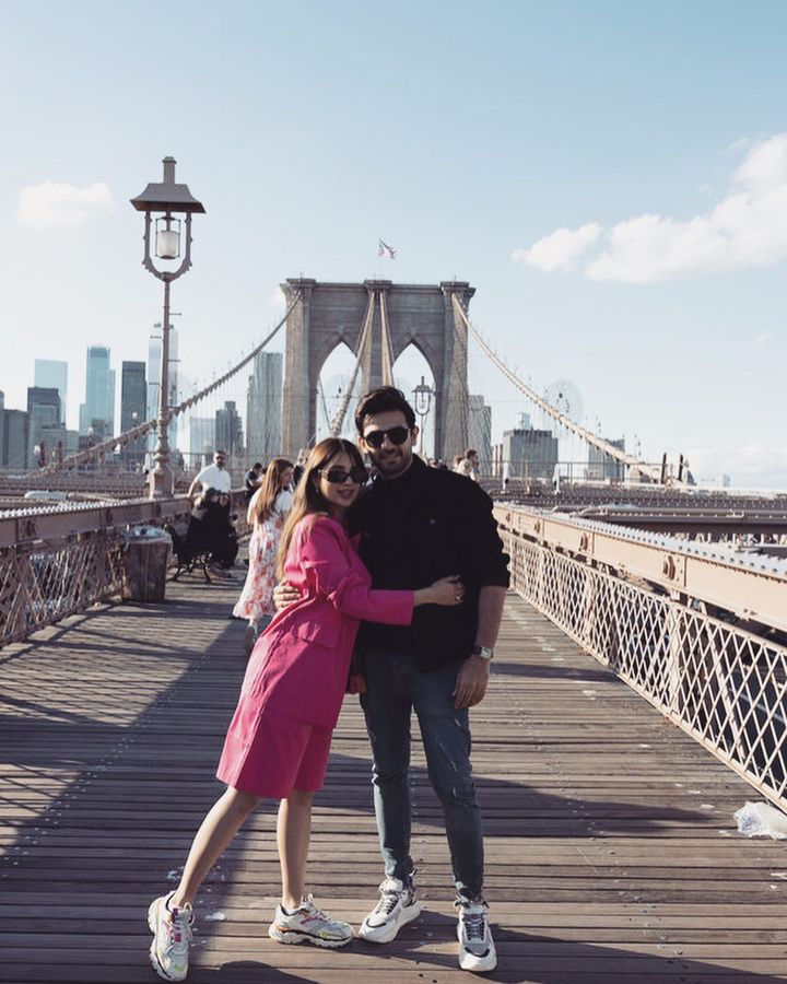 Saboor Aly And Ali Ansari Share Romantic Pictures From Brooklyn Bridge