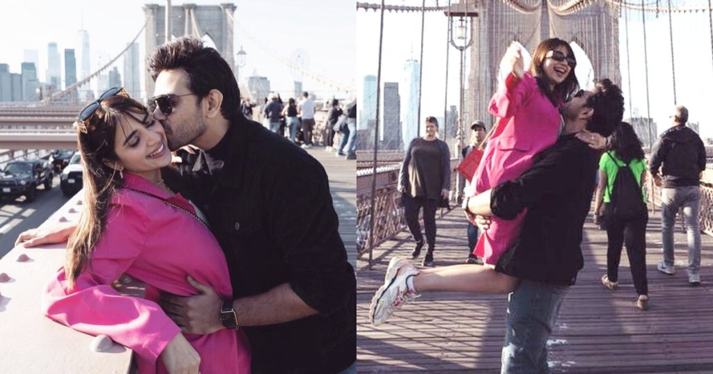 Saboor Aly And Ali Ansari Share Romantic Pictures From Brooklyn Bridge