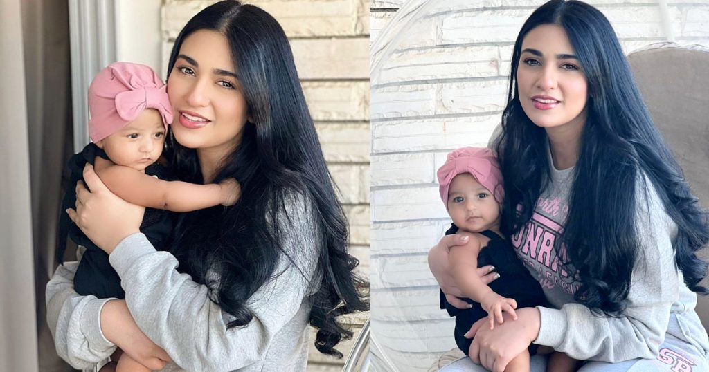 Sarah Khan's Beautiful Pictures With Baby Alyana Falak