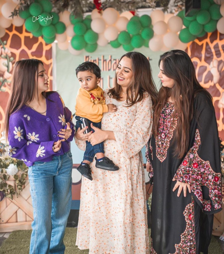 Aima Baig was spotted at her nephew's birthday party.
