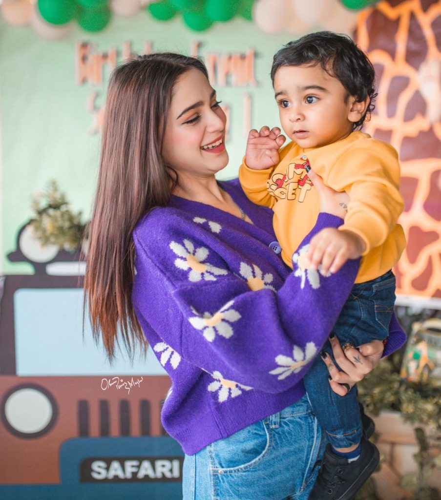 Aima Baig Spotted At Her Nephew's Birthday Bash