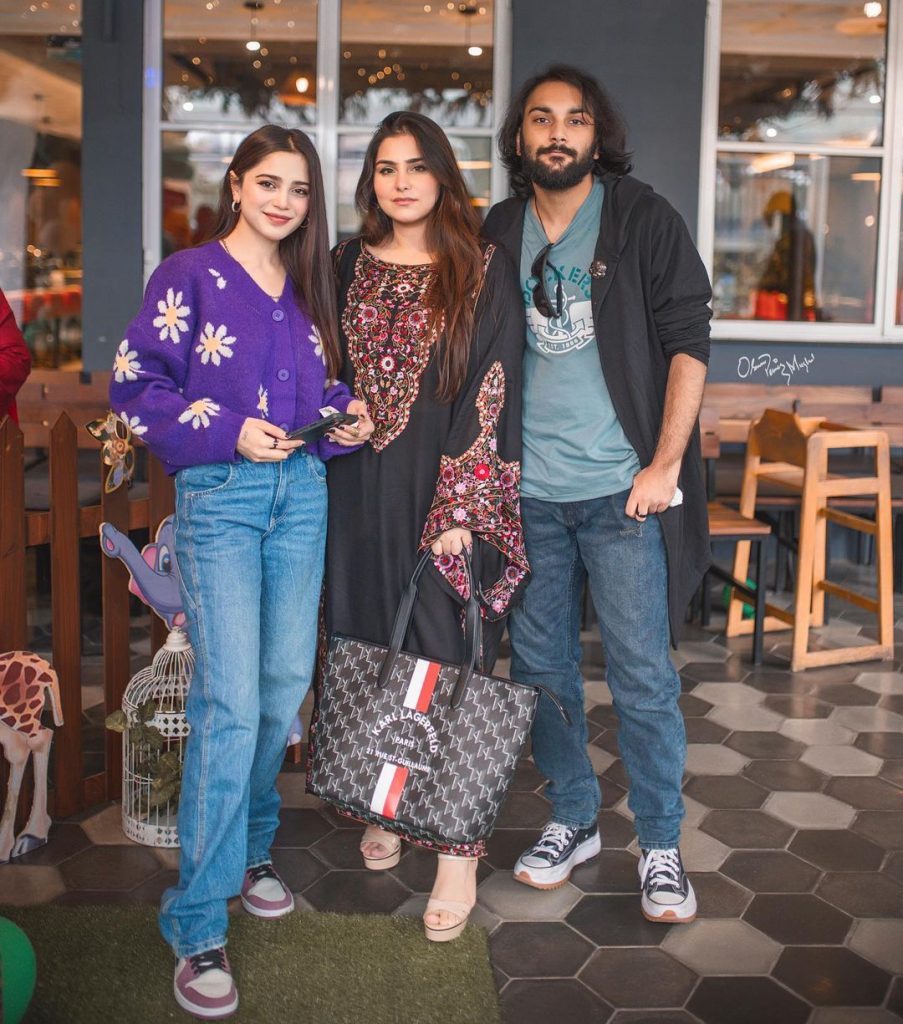 Aima Baig was spotted at her nephew's birthday party.