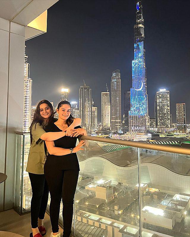 Aiman Khan and Minal Khan In Dubai for Birthday Celebrations