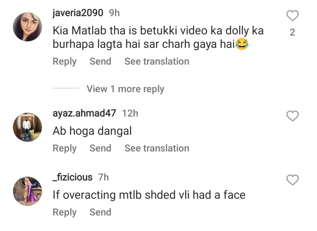 Public Trolls TikToker Dolly's Overacting on Bollywood Song