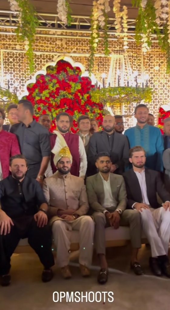 Cricketers Spotted At Inzimam Ul Haq Daughter's Barat Event