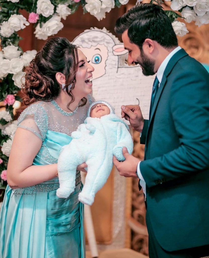 Photos Of Kanwal And Zulqarnain From Friends' Baby Boy's Aqeeqah Event