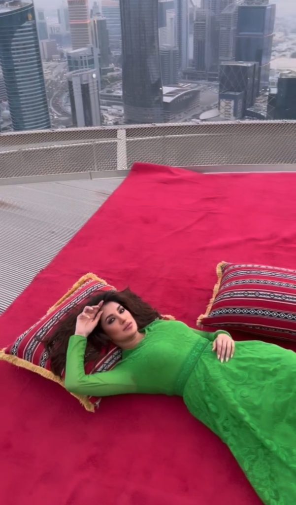 Mehwish Hayat Shares Instagram Reel from Luxury Hotel in Doha, Qatar