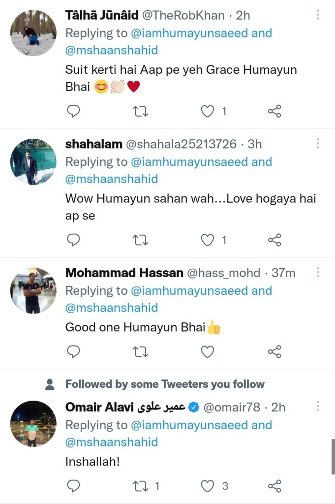 Humayun Saeed Replies To Shaan Shahid's Jibe - Public Reaction