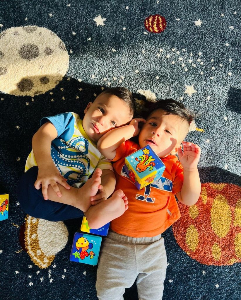 Zohreh Amir Shares New Pictures of Her Adorable Twins