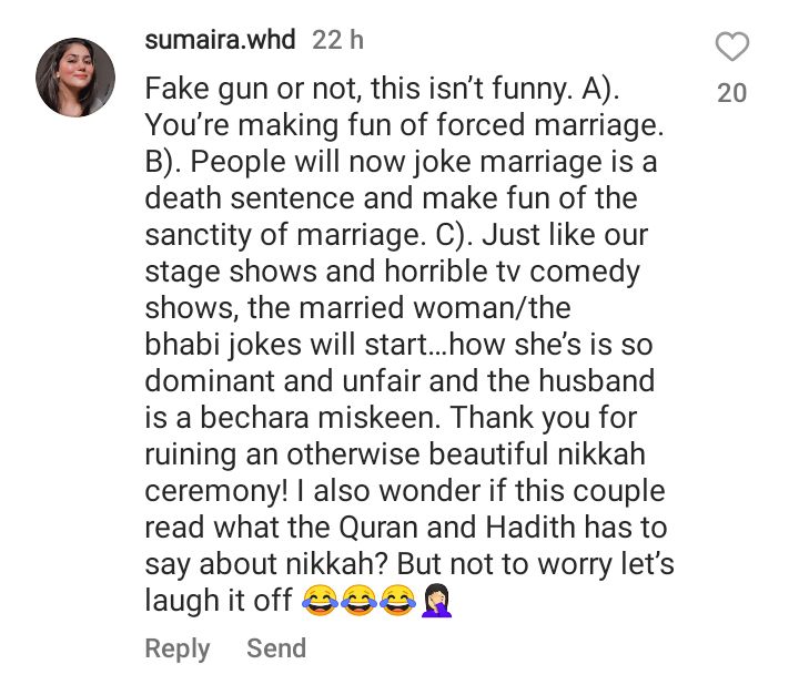 Distasteful Prop Used By Bride During Nikkah Gets Criticism