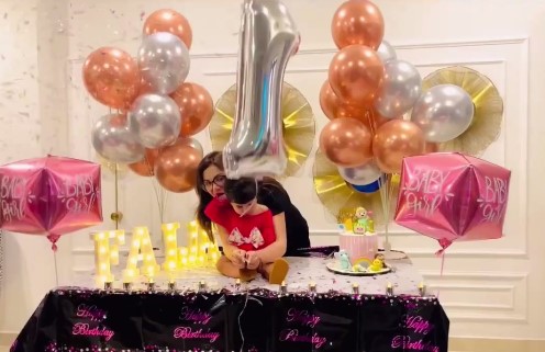 Ghana Ali celebrates daughter Faiza's first birthday