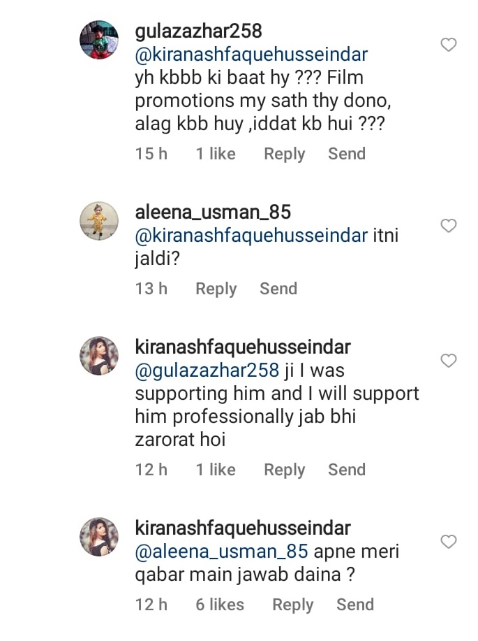 Kiran Ashfaque Hits Back At People Criticizing Her Lifestyle After Divorce