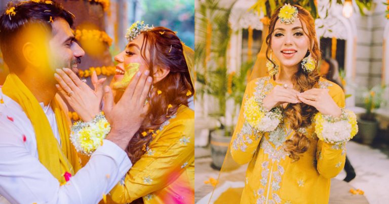 Cutest Clicks From Actress Maryam Noor’s Haldi Ceremony