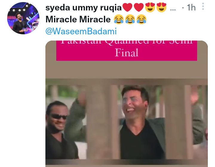 Celebrities Rejoice As Pakistan Miraculously Enters Semifinals Of T20 World Cup