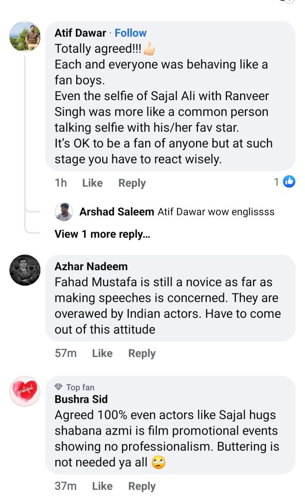 Public Thinks Pakistani Actors Are Too Impressed With Bollywood Stars