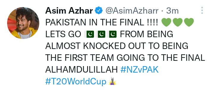 Nation Overjoyed As Pakistan Gets Into The Final Of T20 World Cup