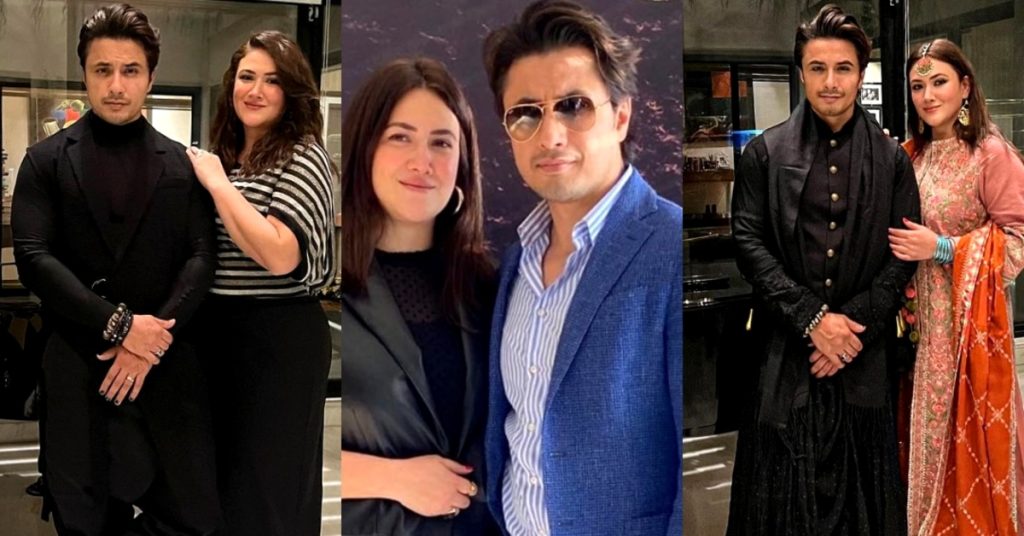 Ali Zafar New Pictures with Wife Ayesha Fazli from Recent Events