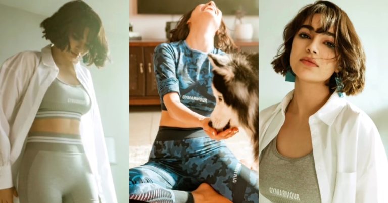Saheefa Jabbar Khattak Pictures in Gym Outfits