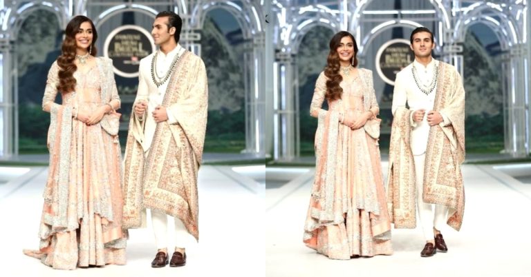 Sadaf Kanwal & Shahroze Sabzwari Pictures from Bridal Couture Week Day 3