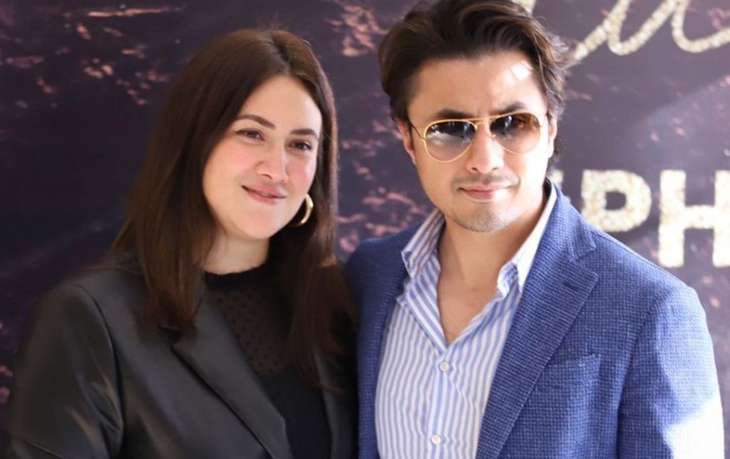 Ali Zafar spotted with his wife Ayesha Fazli at recent event