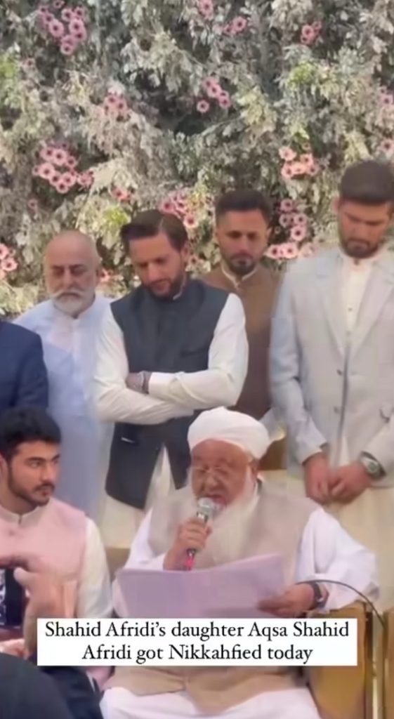 Daughter Of Shahid Afridi Aqsa Wedding Video