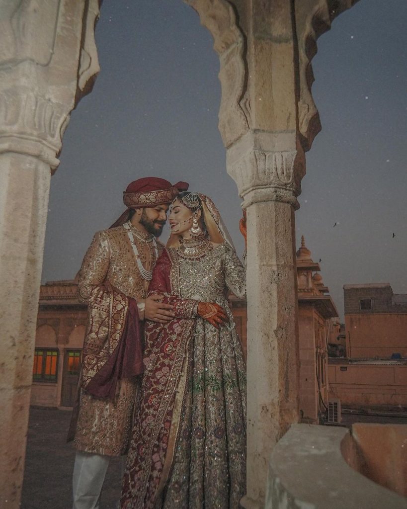 Azlan Shah & Warisha Javed Khan Barat Pictures