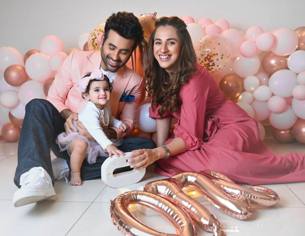 Faizan Sheikh and Maham Aamir's Daughter Haadiya Turns 1
