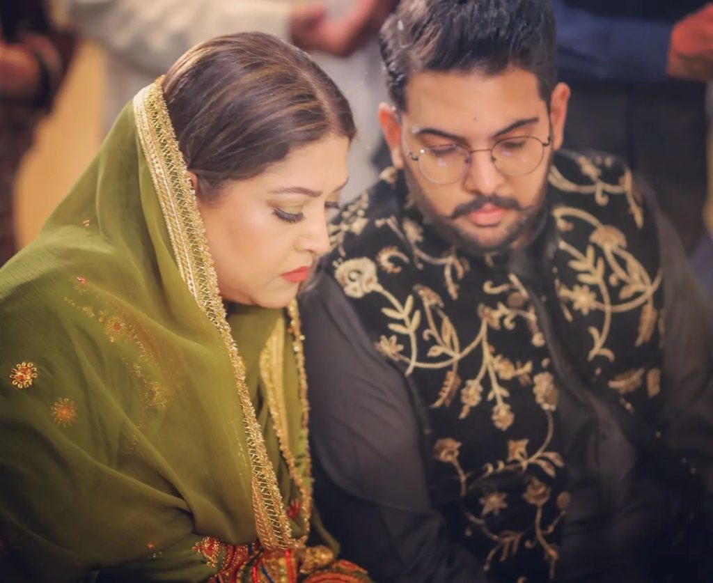 Fazila Qazi and Qaisar Khan Nizamani Son HD Nikah Pictures