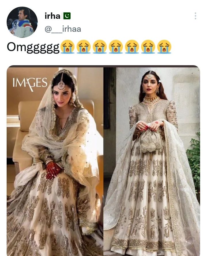 Fans Hilarious Reaction on Haris Rauf Wife's Lehnga Matching With Maya Ali