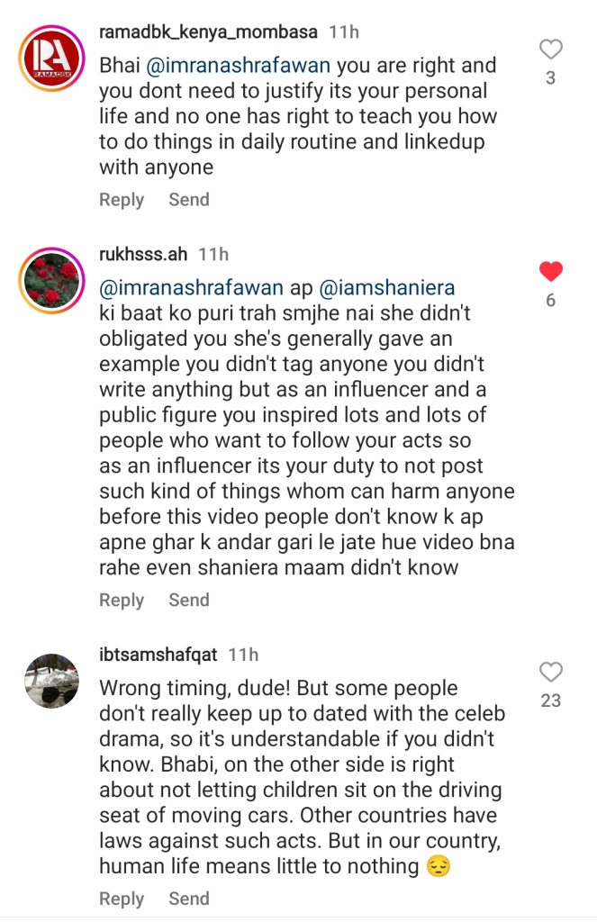 Imran Ashraf's Detailed Reply To Shaniera Akram After She Called Him Out