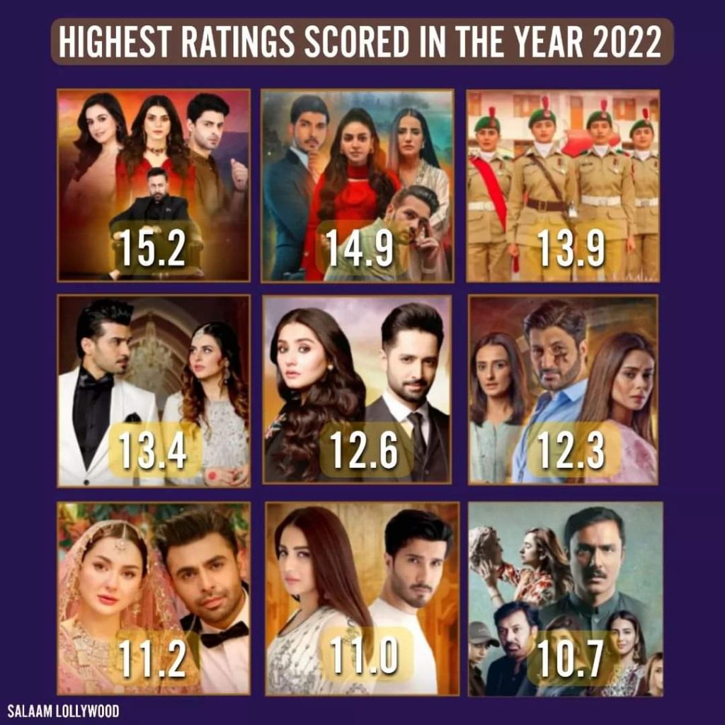 Highest Rated Pakistani Dramas in 2022