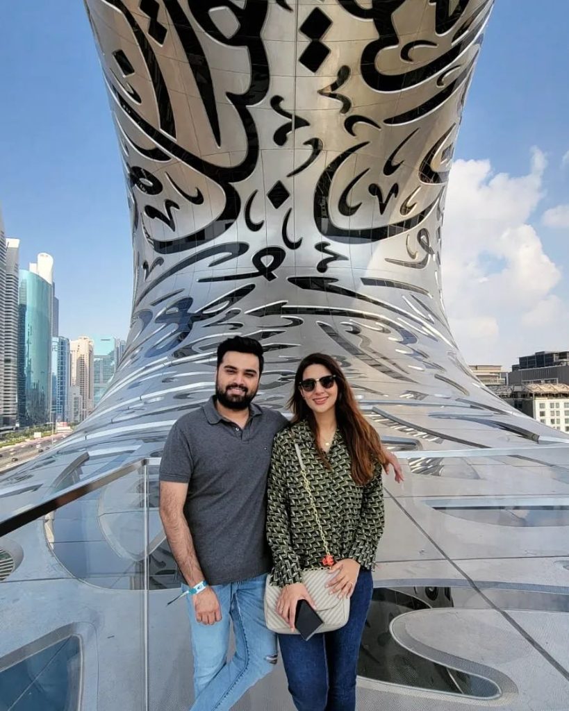 Rabab Hashim Recent Pictures With Husband From UAE