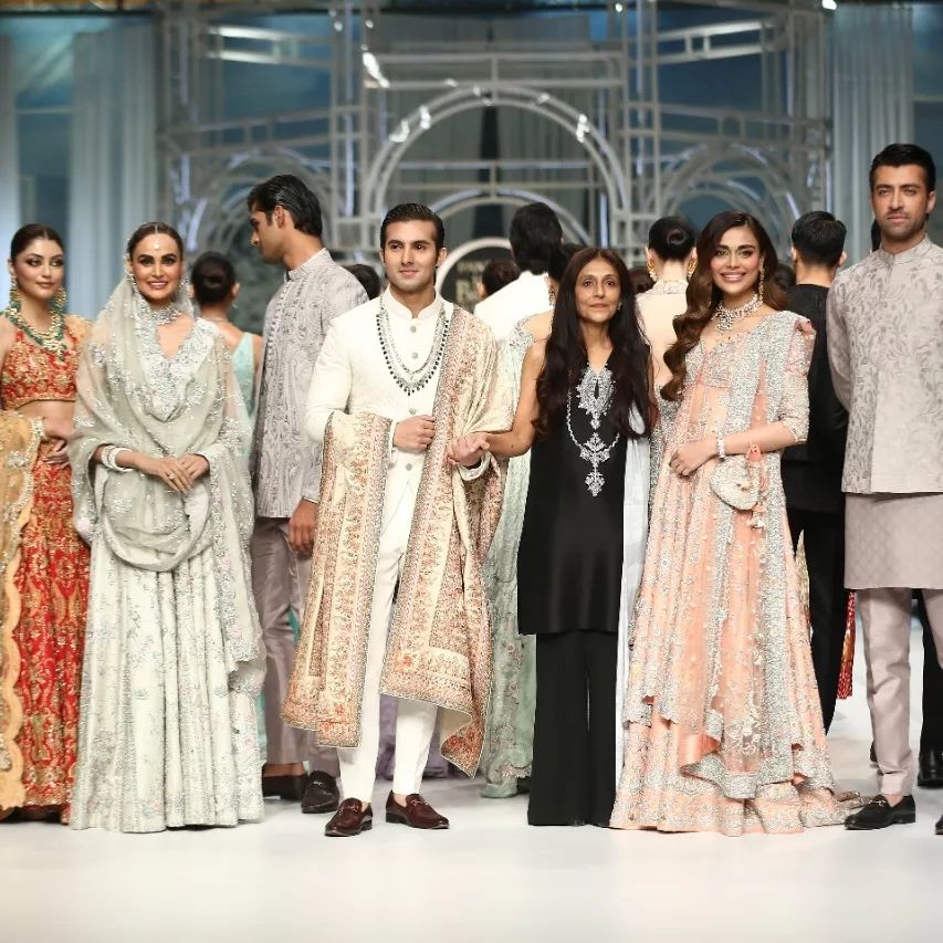 Sadaf Kanwal & Shahroze Sabzwari Pictures from Bridal Couture Week Day 3