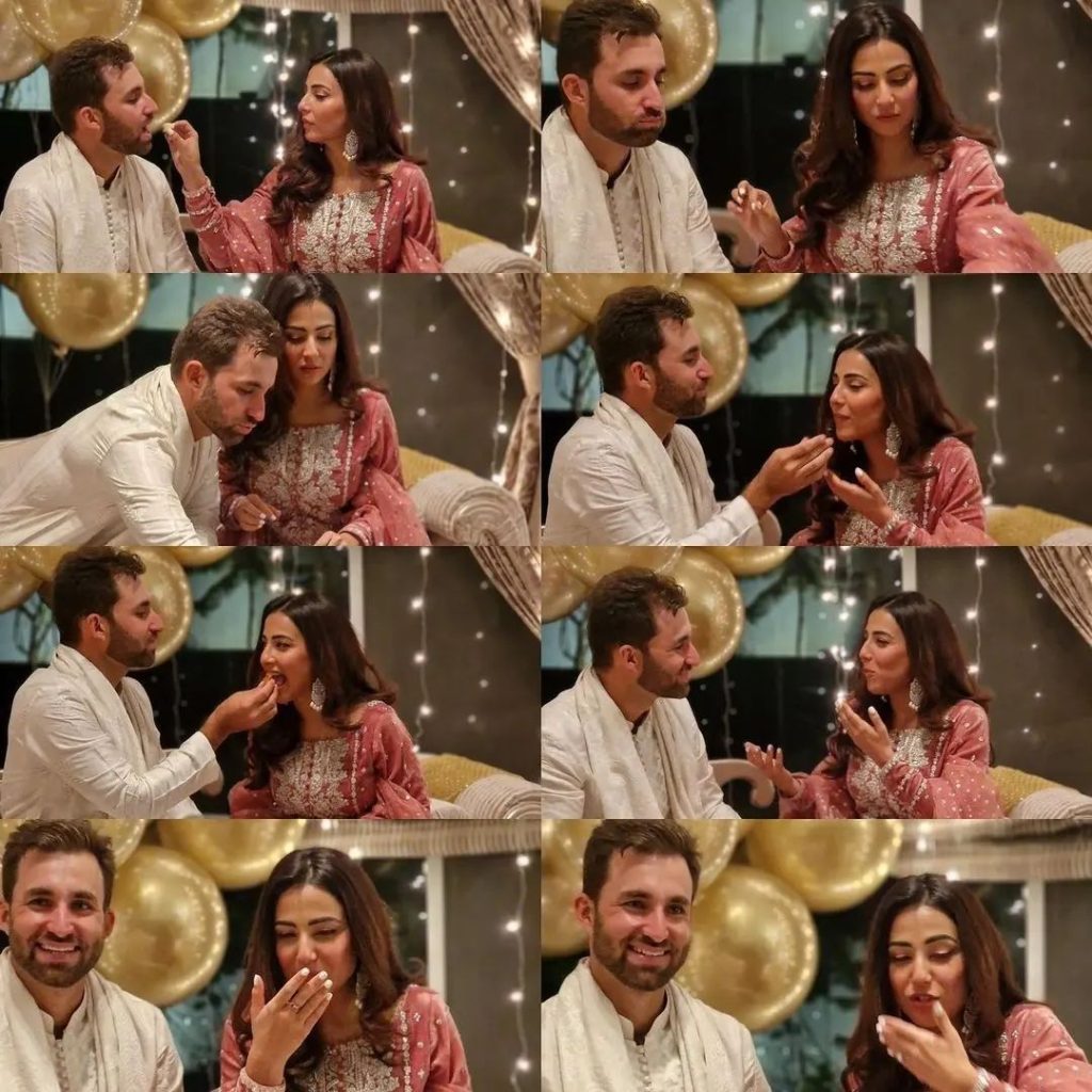 Actress Ushna Shah Engagement Pictures