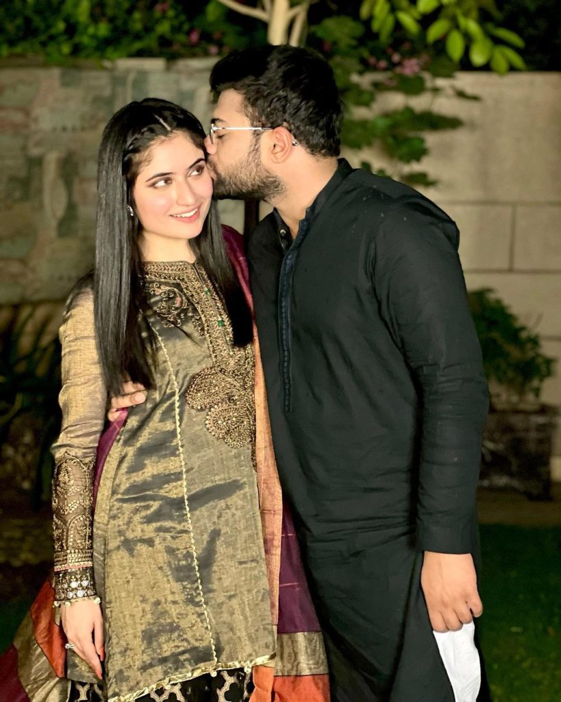 YouTuber Saad Aka Ducky Bhai With Wife Aroob Jatoi At Friend's Wedding