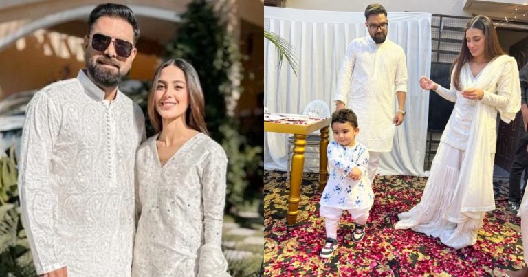 Iqra Aziz And Yasir Hussain Look Lovely On A Family Wedding