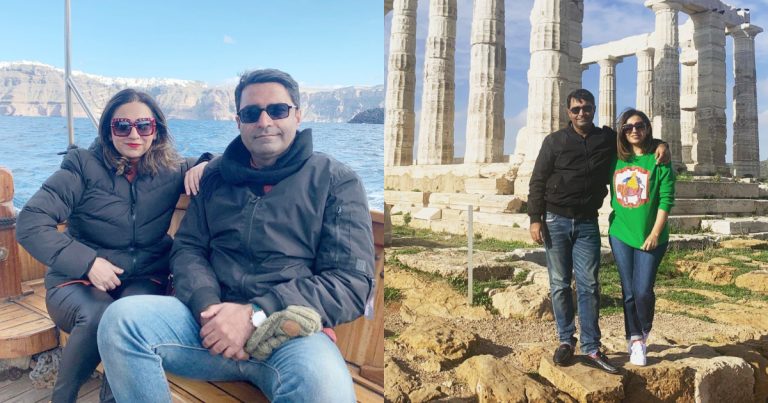 Anchor Maria Memon On Holiday With Her Husband