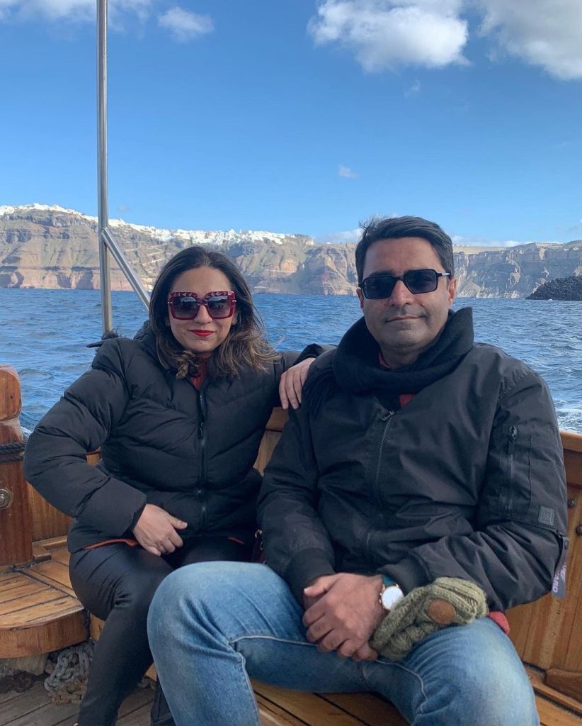 Anchor Maria Memon On Holiday With Her Husband