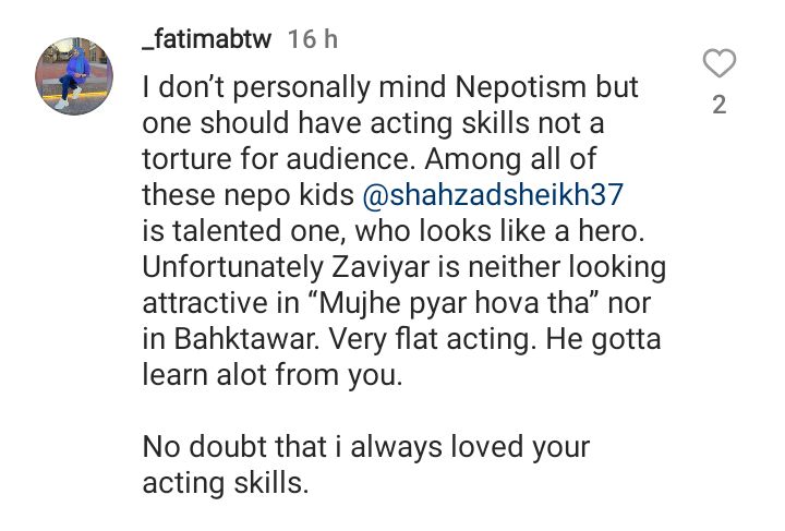 People Find Naumjan Ijaz's Nepotism Caption Distasteful