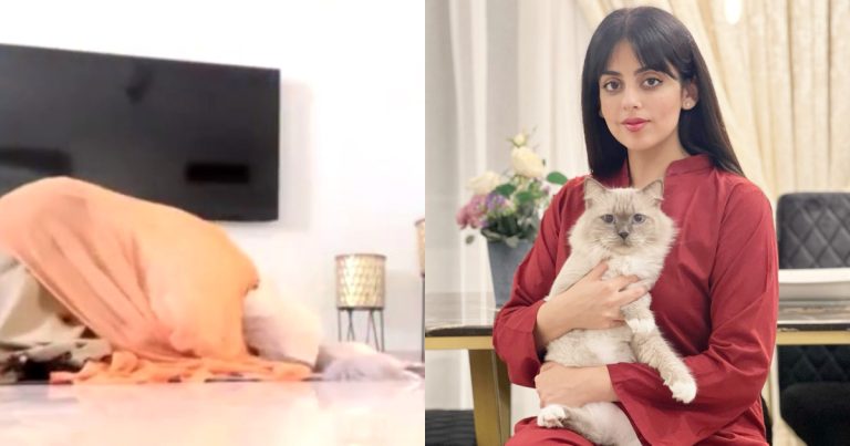 Yashma Gill Offering Namaz With Her Cats Gets Criticism