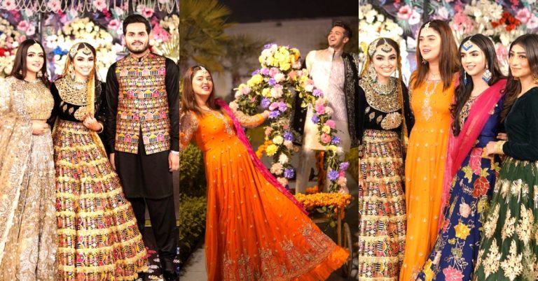 Kanwal Aftab & Sehar Hayat Pictures from Friends Mehndi