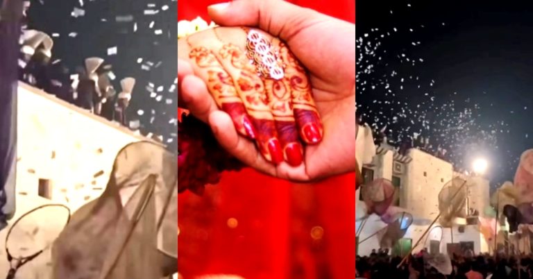 Public Criticism on Showering of Money In Wedding