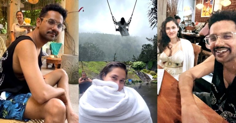 Ali Gul Pir Honeymoon Pictures from Indonesia