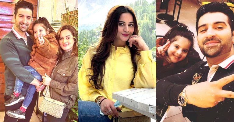 Aiman Khan and Muneeb’s Latest Clicks with Daughter Amal