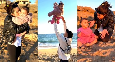 Sohai Ali Abro Beach Day With Daughter & Husband