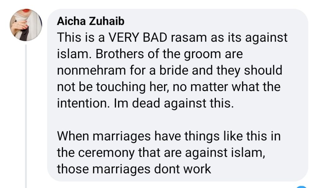 Public Criticism on An Awkward Wedding Ritual